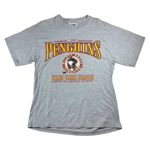Camiseta vintage años 90 Wilkes-Barre Scranton Penguins Nuez moscada L AHL logotipo de hockey - Imagen 1 de 8