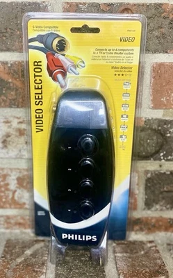 Philips Video Selector PH61146 4 Input - Sep Audio Out Mini - S-Video Compatible - Image 1 of 2