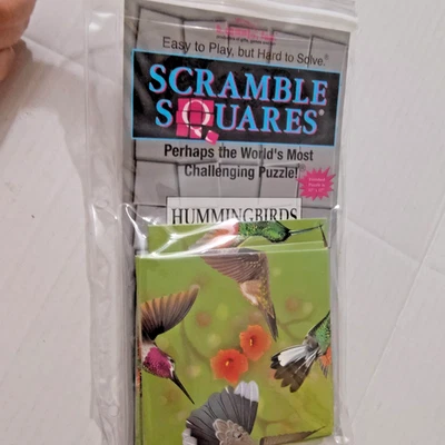 VTG 1990s Scramble Squares Puzzle Hummingbirds Challenge Game 12x12 - Sealed - Image 1 of 4