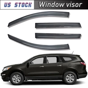 🔥 For Chevrolet Traverse 2009-2017 Window Visor Vent Rain Guard Sun Shade Trim - Picture 1 of 24