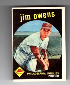 1959 Topps Philadelphia Phillies MLB Baseball Card #503 Jim Owens - Picture 1 of 2