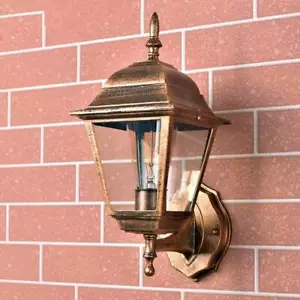 Vintage Wall Lamp Garden Outdoor Wall Lighting Home Brown Light Yard Wall Sconce - Picture 1 of 3