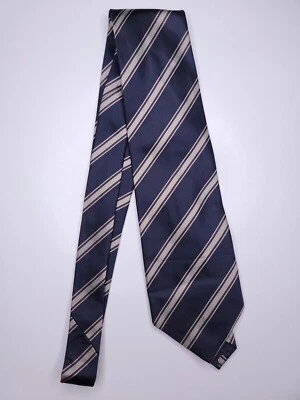 Land'S End Mens Formal Necktie 61"Lx3.75"W Navy/Gray Neck Tie - Image 1 of 4