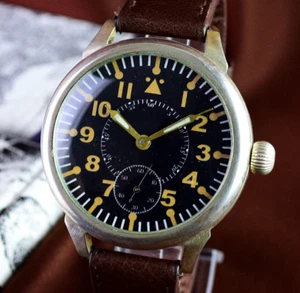 Swiss Vintage Wristwatch Antique Marriage Men's Watch Military Style Serviced - Picture 1 of 12