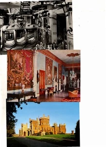 Belvior Castle Grantham Aerial view of the castle advert & 3 postcards - Picture 1 of 2