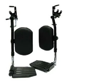 Elevating Legrest, Adult Pin, Black Aluminum Footplate, Black Vinyl Calf pad  - Bild 1 von 2