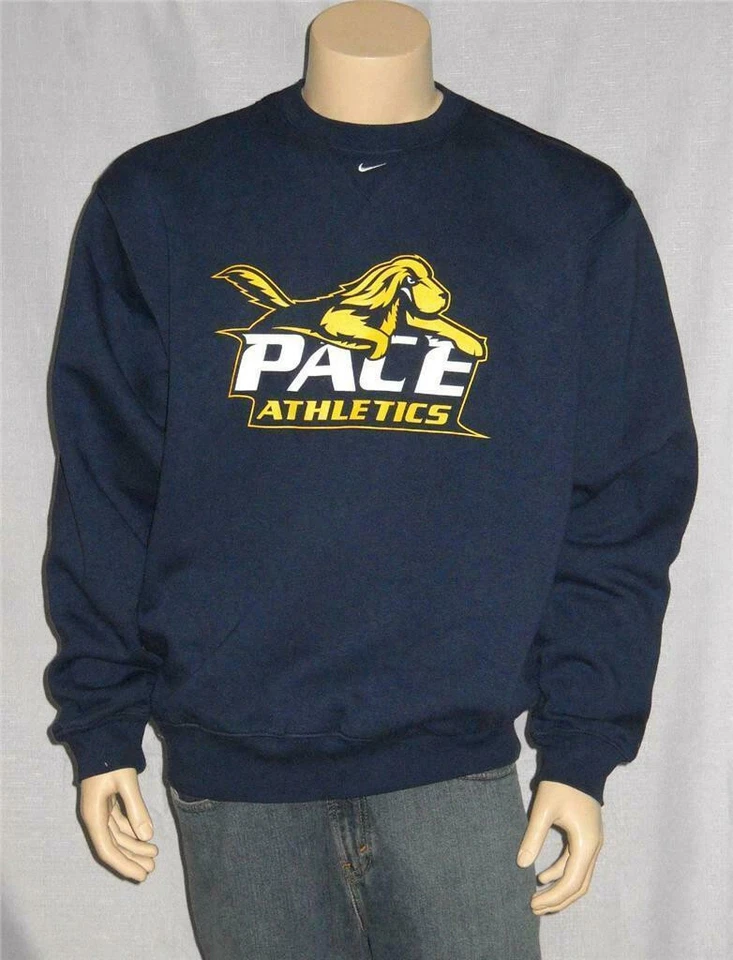 Nike Pace University Setters NCAA Crew Sweatshirt ATHLETICS Blue Mens XL - Image 1 of 4