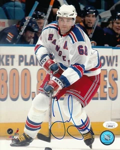 JAROMIR JAGR RANGERS PENGUINS FLYERS AUTOGRAPHED SIGNED HOCKEY PHOTO 8X10 COA - Picture 1 of 2