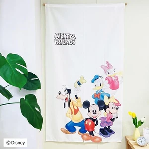 Noren curtain, partition, Mickey, Friends, retro , width 85x length 150cm - Picture 1 of 5