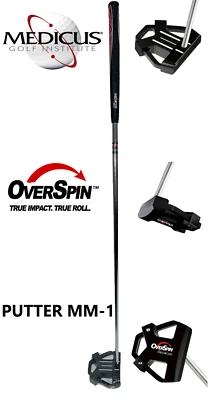 Medicus Kick X OverSpin MM-1 Putter Golf Club USGA Approved Mid Right Hand 33" - Image 1 of 4