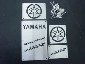 CUSTOM 06-12 YAMAHA RAPTOR 700 R 700R FENDER WARNING TAGS PLATES BADGES NEW! - Picture 1 of 12