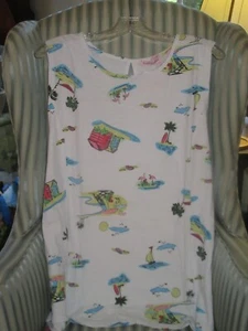 NWT FRESH PRODUCE "BEACHY KEEN" CHLOE TEE FLATTERING STYLE. IN WHITE.. (XL) - Picture 1 of 3