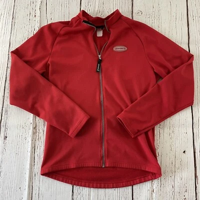 Giordana 男式全拉链轻质骑行夹克红色 M/L 码 — 第 1/4 张图片
