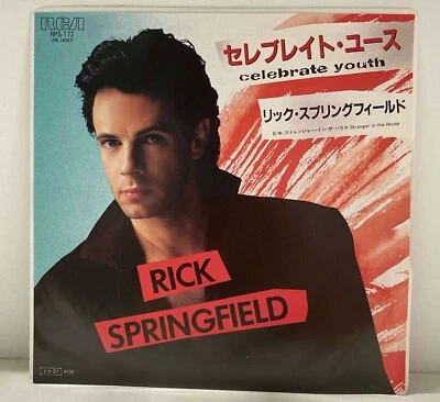 Rick Springfield - Celebrate Youth - RARE PROMO JAPAN - VINYL 7" - RPS-172 - Image 1 of 3