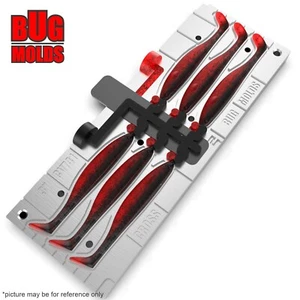 Cebo Hágalo Usted Mismo Molde de Pesca Cebos de Plástico Suave Señuelo Plastisol Bass 2 Puertos ShadTeezSlim - Imagen 1 de 6