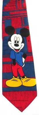 Disney Mickey Mouse галстук стойка шелк галстук 100% шелк. - Изображение 1 из 4