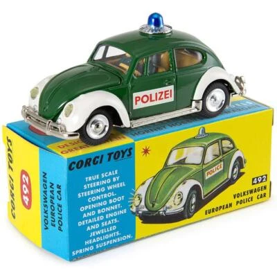 Corgi Model Club 492 Volkswagen European Police Car with Roof Steering Boxed CoA - Image 1 of 4