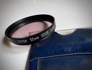 Tiffen 52mm CC10R Red Color Compensating Filter USA, Soft Tiffen Case - Picture 1 of 3