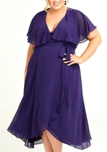 TS TAKING SHAPE plus sz XXL/ 26 Livia Chiffon Wrap Maxi Dress floaty NWT rrp$180 - Picture 1 of 4
