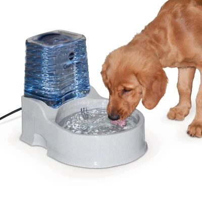 K&H Pet Products CleanFlow Filtered Water Bowl for Dogs Granite Medium 1.4 Ga... - Image 1 of 4
