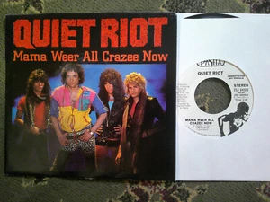 PROMO PASHA 45 7" RECORD w/PS/QUIET RIOT/MAMA WEER ALL CRAZEEE NOW/NR MINT METAL - Picture 1 of 2