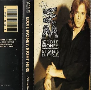 Right Here by Eddie Money (Cassette, Sep-1991, Columbia (USA)) USED - Picture 1 of 4