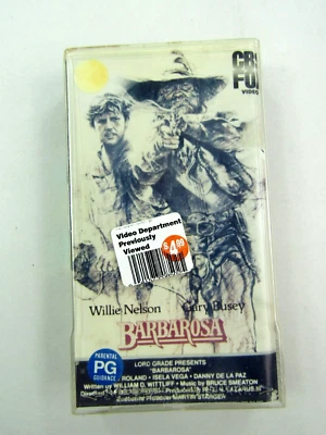 VTG Barbarosa VHS Willie Nelson Gary Busey CBS Fox Video Western Rental 1982 - Image 1 of 4