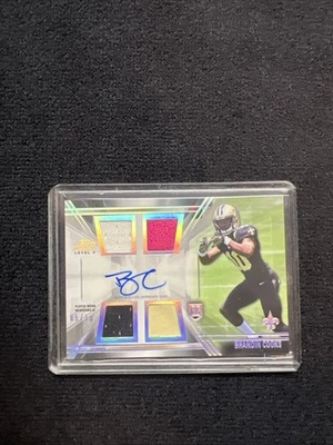 BRANDIN COOKS 2014 TOPPS PRIME LEVEL 1 ROOKIE QUAD PATCH AUTO BOOK RC #D 5/10 - Image 1 of 4