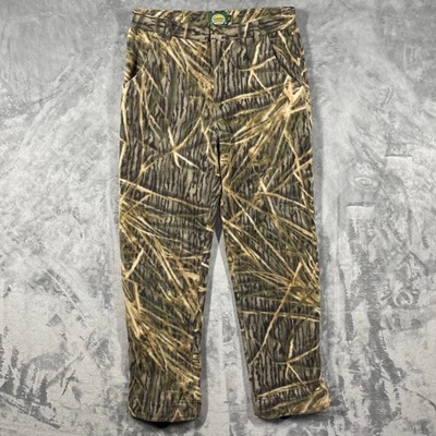 Calça de lã camuflada masculina Cabelas equipamento externo tamanho 34x30 caça pesca ao ar livre - Imagem 1 de 4