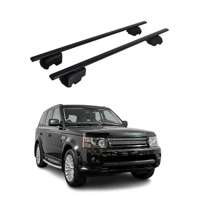 Racks de teto barras transversais ferro para Land Rover Range Rover Sport 2006-2009 preto - Imagem 1 de 4