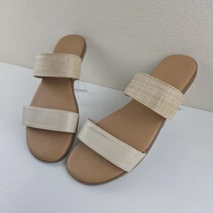 Sandalias de vestir LC Lauren Conrad para mujer Sunstone sin cordones naturales talla 10 M - Imagen 1 de 11