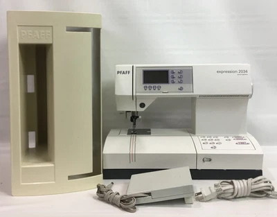 PFAFF expression 2034 Sewing Machine Foot Controller & Hardcase Cover TESTED - Image 1 of 4