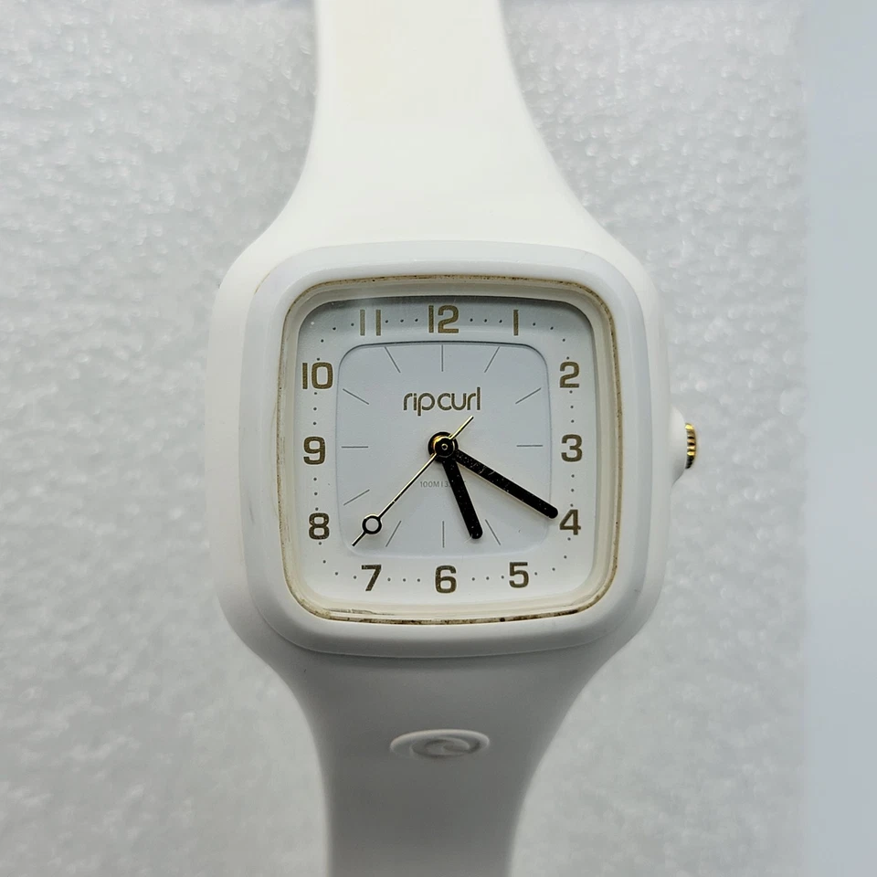 Rip Curl Classic Surf Watch Women Watch 34mm White Silicone Band , Runs * - Image 1 of 4