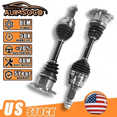 Pair Front CV Axle Drive Shaft For Chevy Silverado GMC Sierra 1500 K1500 Yukon - Image 1 of 4