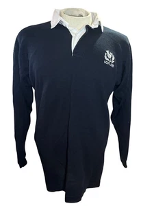 Camisa de Rugby Escocia Vintage XL 1990s Supporters Jersey Azul Marino Blanco Cardo 60  - Imagen 1 de 5