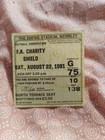 Aston Villa v Tottenham Charity Shield TICKET 1981/82 Spurs 22/8/1981