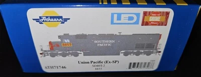 HO Athearn EMD SD40T-2 Union Pacific UP patched Southern Pacific SP #8855 LEDS  - Image 1 of 3