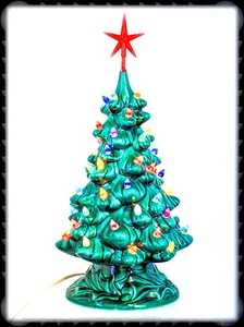 Vintage 1965 Holland Mold Ceramic Christmas Tree – 12" – Beautiful Condition - Picture 1 of 7