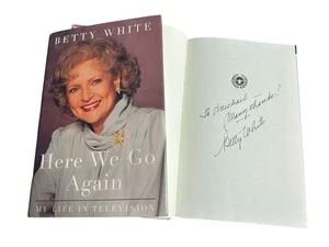 Betty White Signed Autograph “Here We Go Again” Book! Golden Girls TV Star! - Picture 1 of 4