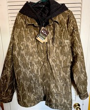DRAKE Men's Size Large Campfire Bottomland Flannel Hoodie (DS1078-006) Mossy Oak