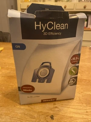 Miele HyClean 3D Efficiency GN Vacuum Cleaner Bags 4 pack Original Miele Plus Ex - Image 1 of 4