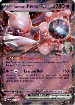 SV10: Destined Rivals #081/182 Team Rocket's Mewtwo ex - Image 1 of 2