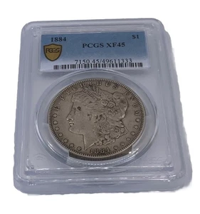 1884 P Morgan Dollar PCGS XF45 - Picture 1 of 2