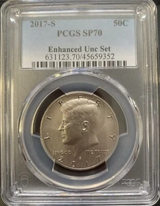 Juego Kennedy medio dólar 50C 2017-S PCGS SP70 mejorado sin circular - Imagen 1 de 2