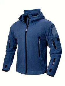 Herren Tactical Fleece Hoodie mit mehreren Reißverschlusstaschen - Bild 1 von 19