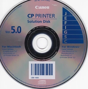 Canon CP Printer Solution Disc - Version 5.0 *DISC ONLY* - Picture 1 of 2