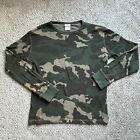 Camouflage Shirt Womens Long Sleeve Size XL 16-18 Camo Thermal