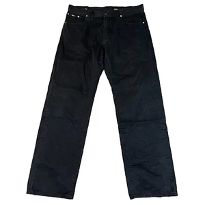 Chinos Hugo Boss Para Hombre Rectos Regulares Gris Carbón W36 L32 * De Colección Oklahoma - Imagen 1 de 12