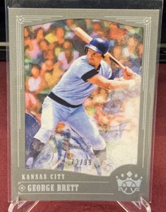 2018 Panini Diamond Kings George Brett #135 Gray Framed Parallel /99 Royals