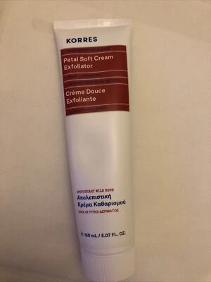 Korres Apothecary Wild Rose Petal Soft Cream Exfoliator Sealed 150ml NEW - Image 1 of 4